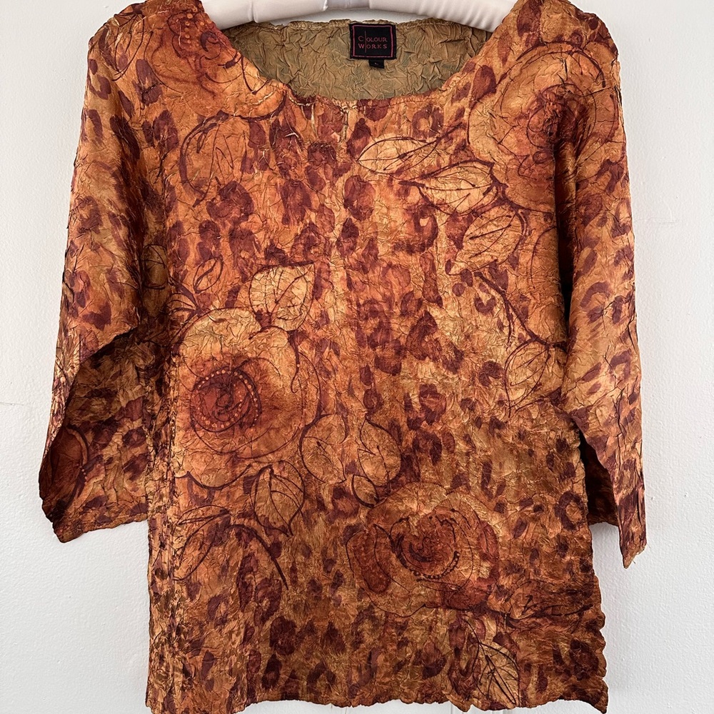 Vintage Colour Works Patterned Top